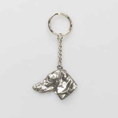 Sleutelhanger Teckel glad - Hondensleutelhanger - Cadeau Hondenliefhebber - Unieke serie - Compact, stijlvol en gedetailleerd