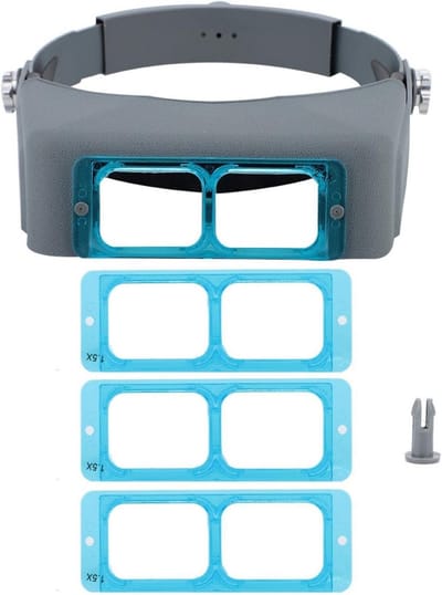 Vergrootglas Hoofdband met 4 Optische Glazen Lenses - Voor Lezen, Sieraden & Hobby's