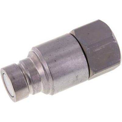 Stalen DN 19 Vlakdichtende Koppeling Insteeknippel G 3/4 inch Binnendraad ISO 16028 CEJN D 30mm