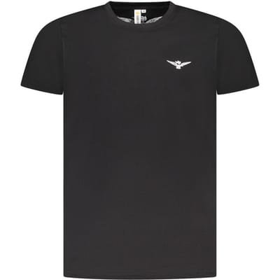Accademia Militare Zwarte Katoenen T-Shirt voor Mannen