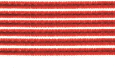 Chenilledraad - 20x - rood - 50 cm - hobby/knutsel materialen
