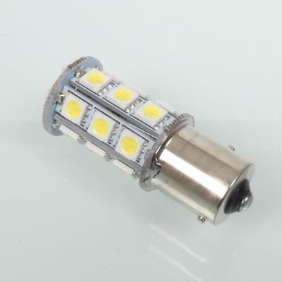 ampul led 12v blanche culot bay15s 450 lumen rms pour moto scooter auto neuf