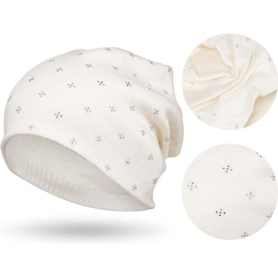 Peterson - Dames Beanie Hoed - Met Kristallen - Slouchy Fason - Zwart