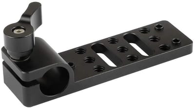 Dailygoods- Staafklem 15mm - Kaasplaat voor Stopcontact - D-Tap Mannelijk naar D-Tap Vrouwelijk - Aluminiumlegering - Inclusief Schroefdraad - Klem
