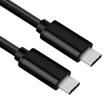 USB C kabel | Laadsnelheid 5V / 3A / 60 watt | USB 3.2 gen 1 | 5 Gb/s | Type C naar C | Male to male | Zwart | 1 meter | Allteq