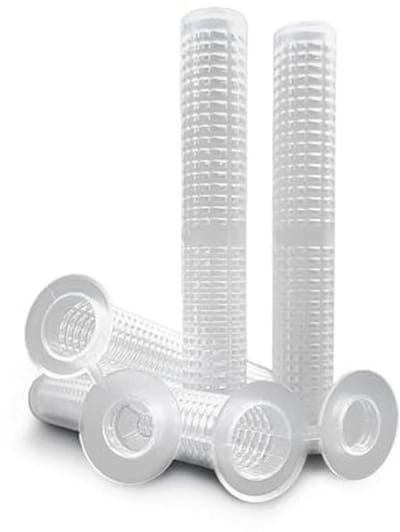 Zeefhuls 12 x 80 mm voor Composietmortel - 10 Stuks voor M6-M8 Schroefdraad - Kunststof Ankerhuls voor Injectiemortel