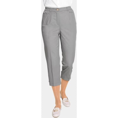 3/4-broek van hoogwaardig Pima-katoen - grijs - Gr. 54 van Goldner Fashion