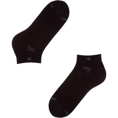 Burlington Everyday 2-Pack kort eenkleurig katoen multipack sneakersokken enkelsokken dames zwart - maat 36-41