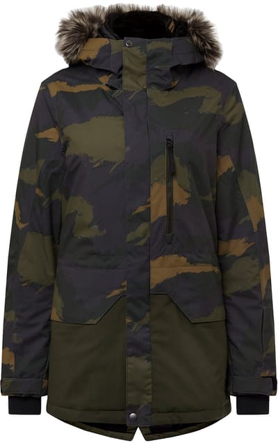 O'Neill Zeolite Jacket Dames Ski jas - Green Aop - Maat XS