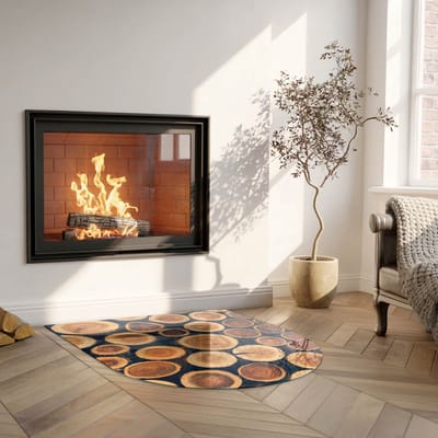 Coloray Vloerplaat Houtkachel - Plaat voor Onder Kachel - 100 cm x 100 cm - Kachel Vloerplaat - Bruin Vloerplaat Kachel - Onderplaat - Vloerplaat Openhaard - Houtkachel Accessoires - Onderplaat Voor Houtkachel