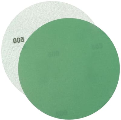 Schuurschijven Zelfgrijpend - Schuurpapier Rond - Oppervlakken Bewerken - Aluminiumoxide Deeltjes - Ø125mm P500 - Groen