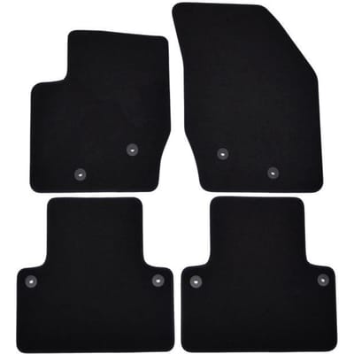 Tapis de sol - Volvo - XC90 - Noir - 4 pièces - Renforcé sous les pédales