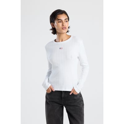 America Today Lisa Zg White Maat: M | Longsleeves Outlet | Dames | Wit