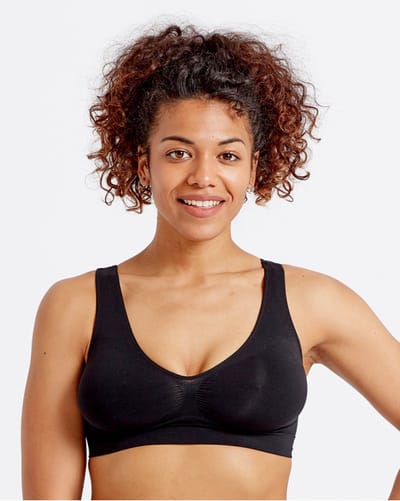 Pretty Polly BH - Eco-Wear - Naadloze - Soft - Comfort - M/L - Zwart