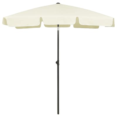 vidaXL - Strandparasol - 180x120 - cm - zandgeel