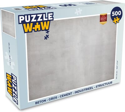 Puzzel Beton - Grijs - Cement - Industrieel - Structuur - Legpuzzel - Puzzel 500 stukjes