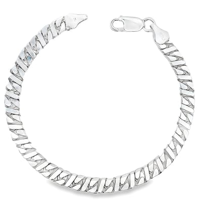 Juwelier Zwartevalk - Zilveren schakel armband - 23.296-7.0/20 cm