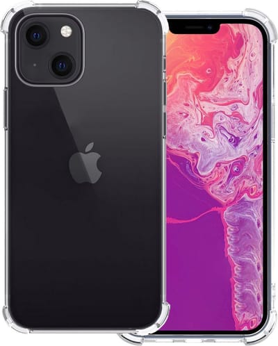 Hoesje Geschikt voor Apple iPhone 13 Mini - Sterk & Shockproof - Siliconen Case - Back Cover - Telefoon Hoes Shock Proof - Transparant