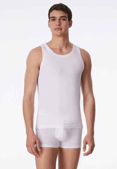 Schiesser Long Life Soft Heren Onderhemd - Wit - Maat S