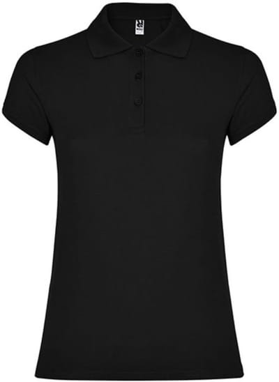 Roly - Star Dames Polo - Black 02 maat XXL
