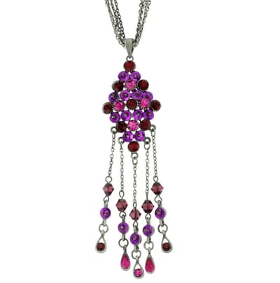Behave - Ketting met roze hanger, nikkelvrij - Trendy modeaccessoire - 40 cm + 5 cm verlengketting
