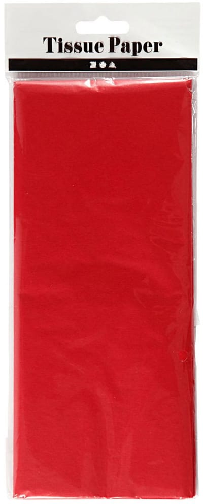 Tissuepapier - Zijdepapier - Crepepapier - Vloeipapier - Rood - Verpakken - Decoreren - Knutselen - 50x70 cm - 14 gram - 10 vellen