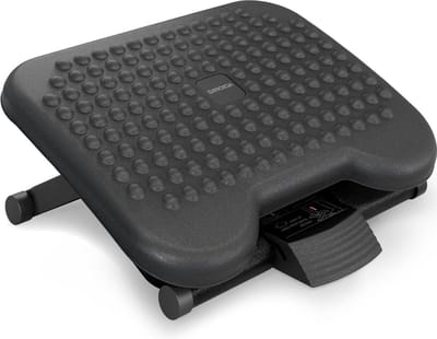 Antislip voetensteun 3 verstelbare hoogtes - Ergonomische voetensteun - Grijs