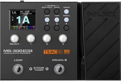 Gitaar multi-effectpedaal - NUX MG-300 MKII - Amp modeling - Looper - Drumcomputer
