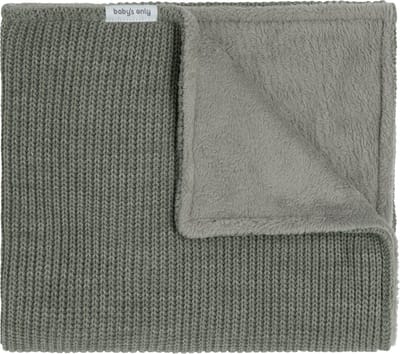 Baby's Only Gebreide ledikantdeken teddy - Baby deken Hope - Dekentje voor jongens en meisjes - 3.7 TOG - 100x135 cm - Urban Green - Herfst & winter deken