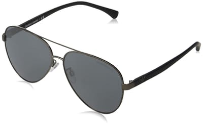 Emporio Armani Zonnebril 0EA2046D 30036G MAT GRIJS SPIEGEL ZWART Glas Japan 62 [Emporio Armani] GUNMETAL/LICHT (ONE SIZE)
