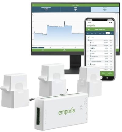 Slimme Energiemonitor voor Thuis - 3-Fase Vermogensmeter met Real-Time Verbruik en Zonne-energie Tracken