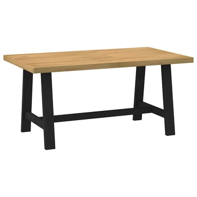 vidaXL - Eettafel - NOAIN - A-vormige - poten - 160x90x75 - cm - massief - hout
