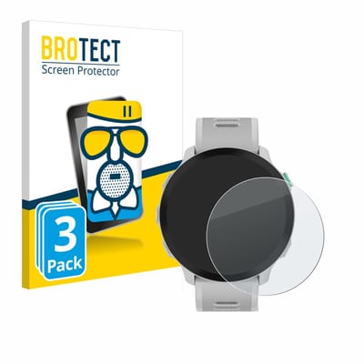 BROTECT - Screenprotector voor Garmin Forerunner 55 - Folie Beschermfolie Beschermglas matte 3 Stuks