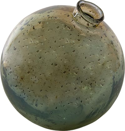 Clayre & Eef Vaas Ø 13x13 cm Groen Glas