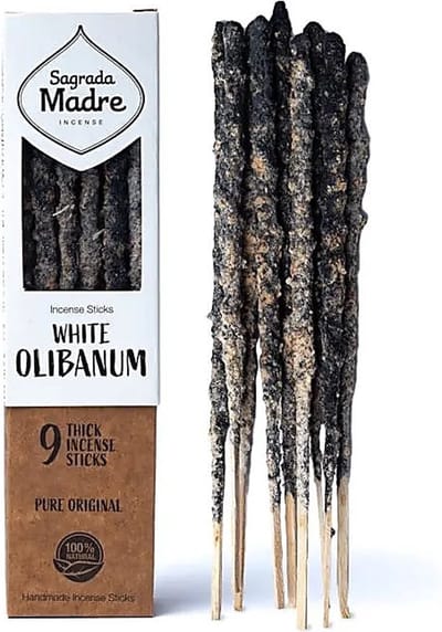 Sagrada Madre kruiden wierook witte olibanum - 1 doosje 9 wierookstokjes