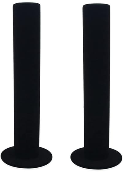 Dailygoods- Armbandstandaard 2 Stuks - Zwart Fluweel - Sieradenhouder - Verticale Toren - Voor Armbanden - PVC Materiaal - Sieradenstandaard