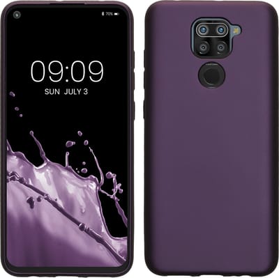 kwmobile telefoonhoesje geschikt voor Xiaomi Redmi Note 9 - Hoesje voor smartphone - Back cover in metallic braam