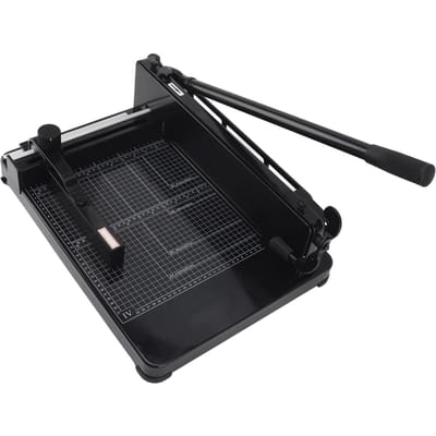 Massicot A4 Capacité 400 Feuilles Massicot Manuel Professionnel avec Verrou de Sécurité Coupe-Papier black
