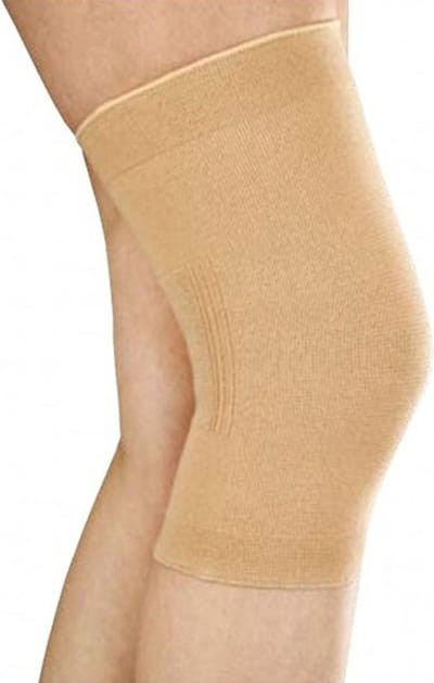 Orione Elastische Kniebandage - Warmte & Compressie - Kniesteun - Knie Support - Kniewarmer - Katoen/Wol - 30-35cm - Maat S