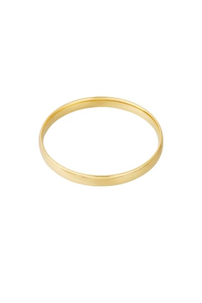Massieve armband - Goud - Verkleurt niet - Roestvrij staal - Goudlief.nl