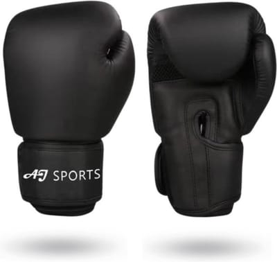 AJ-Sports Bokshandschoenen 8 oz - Boxing gloves - Boks - Boxing - Kickbokshandschoenen - Kickboksen - Bokshandschoenen dames en heren - 4 seizoenen - Zwart