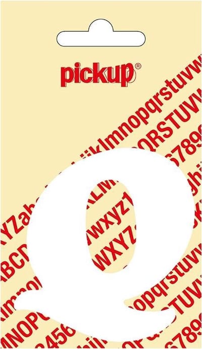Pickup plakletter CooperBlack 60 mm - wit Q