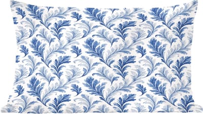 Sierkussens - Kussentjes Woonkamer - 60x40 cm - Frans - Citroen - Bladeren - Blauw