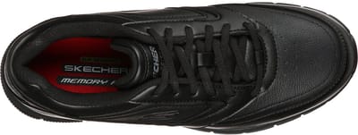 Skechers Nampa 77156EC-BLK, Mannen, Zwart,werklaarzen, maat: 42,5