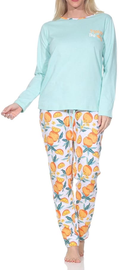 Normann dames pyjama met lange mouwen in een frisse look