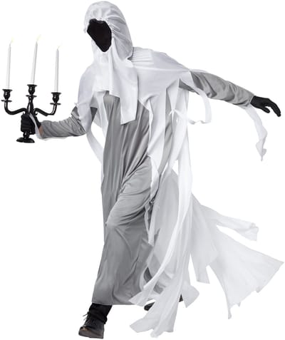 dressforfun - Huiveringwekkende geest L - verkleedkleding kostuum halloween verkleden feestkleding carnavalskleding carnaval feestkledij partykleding - 302770