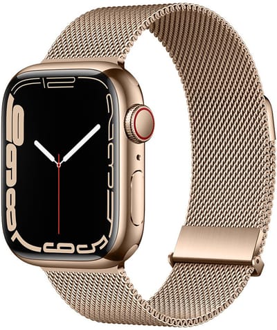 Metalen Bandje Compatibel met Apple Watch Bandjes 40mm 41mm 38mm 44mm Ultra 2 49mm 46mm 45mm 42mm, Dubbel Magnetisch Bandje voor iWatch Series 10 9 SE 8 7 6 5 4 3 2 1, Glad Metaal Milanese（Roségoud，38mm/40mm/41mm/42mm(Series 10)）