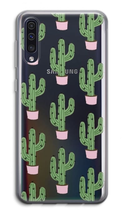 Case Company® - Hoesje geschikt voor Samsung Galaxy A50 hoesje - Cactus Lover - Soft Cover Telefoonhoesje - Bescherming aan alle Kanten en Schermrand