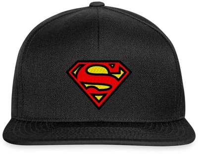 Superman Logo S-Shield Borduurwerk Snapback cap