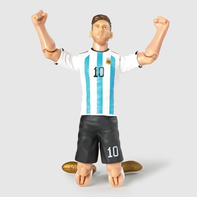 Megableu - Lionel Messi - Actiefiguur 20 cm - Messi Argentinië - Voetbal Speelfiguur met Bewegende Ledematen